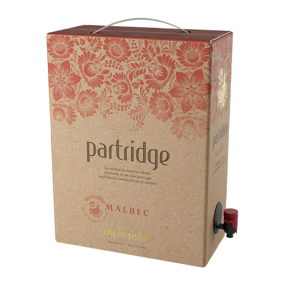 156432-1200-1200 Partridge Malbec Bag in Box 3 ml. - Imagen 1