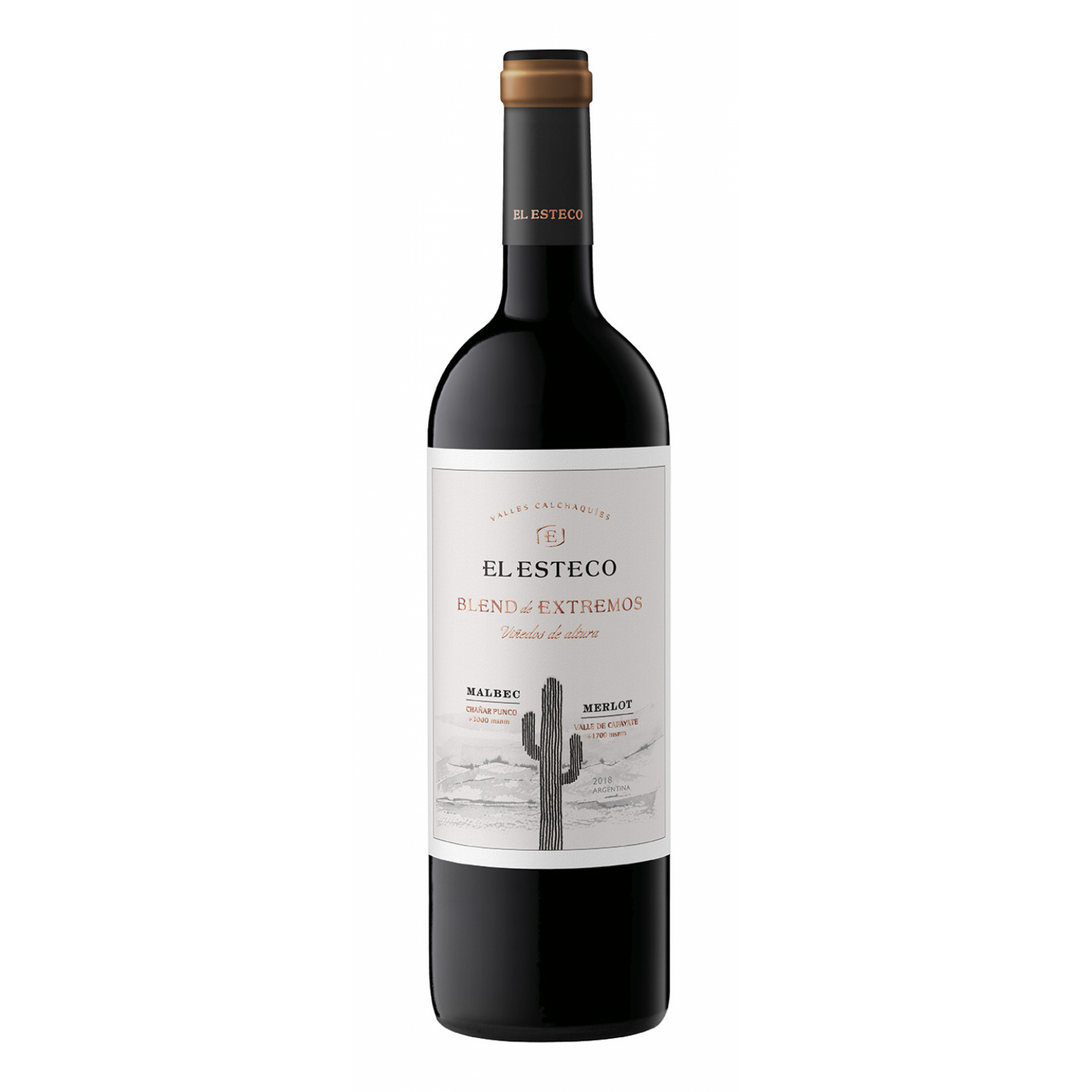 7790189043532 El Esteco Blend de Extremos Malbec-Merlot (Cafayate & Chañar Punco) x 750 ml. - Imagen 1