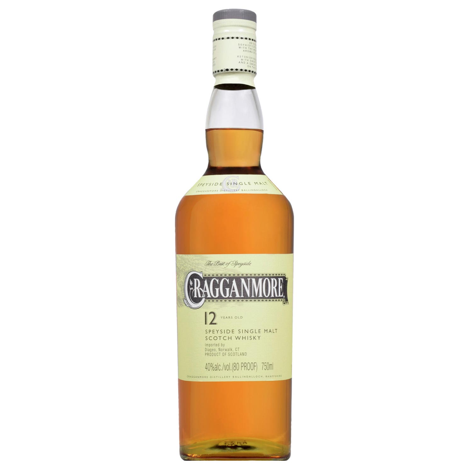 Cragganmore Single Malt 12 años 700 ml Cragganmore 12 Year Old Single Malt Scotch Whisky ( 700 ml) - Imagen 1
