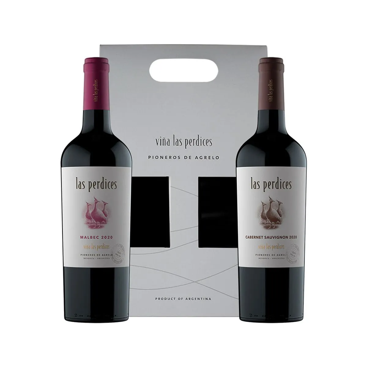 156438-1200-1200 Las Perdices Estuche Malbec - Cabernet Sauvignon x 2 x 750 ml. - Imagen 1