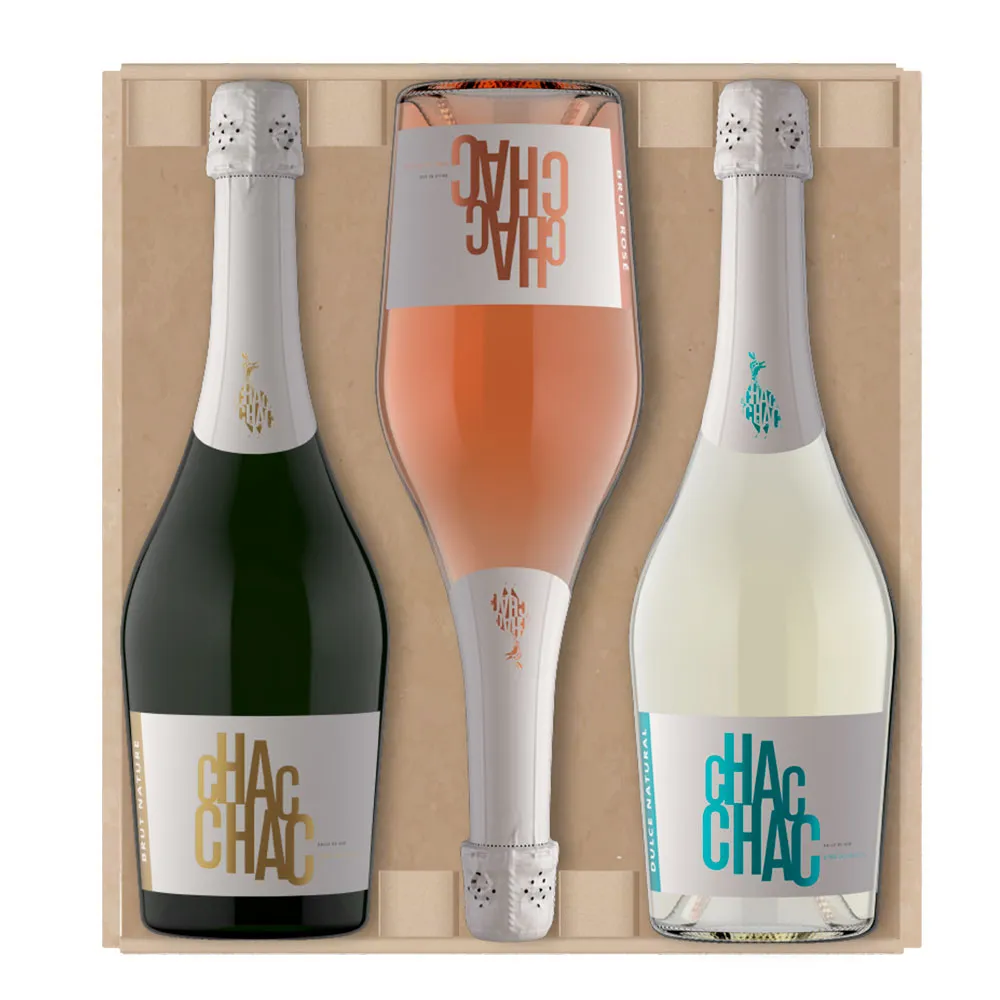 Chac Chac Espumante Mix x 3 x 750 ml Chac Chac Espumante Mix x 3 con estuche x 750 ml - Imagen 1