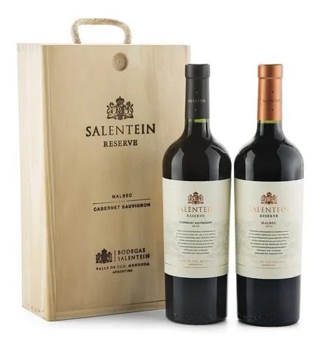 D_NQ_NP_950830-MLA43635361830_092020-O Salentein Reserva Estuche 2 x 750 Malbec Cabernet Sauvignon - Imagen 1