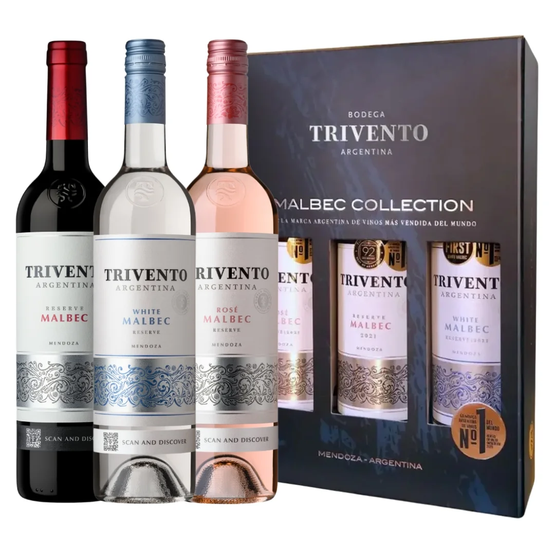 Estuche-Vinos-Trivento-Malbec-Collection Trivento Malbec estuche 3 x 750 - Imagen 1