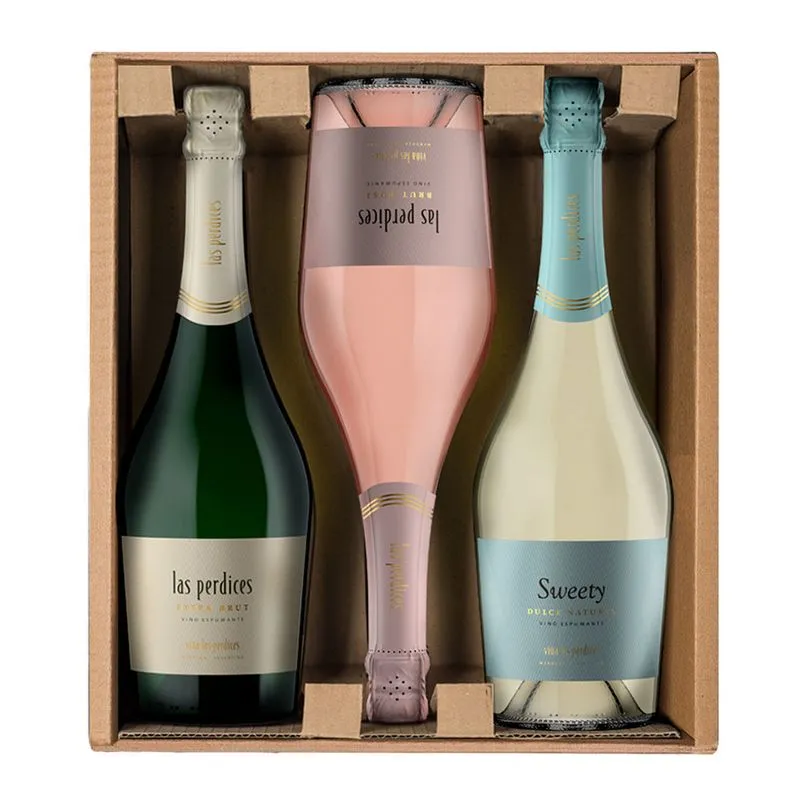 Las Perdices Estuche Mix Extra Brut-Rose-Sweety 3 x 750 Las Perdices Estuche Mix Extra Brut-Rose - Sweety 3 x 750 - Imagen 1