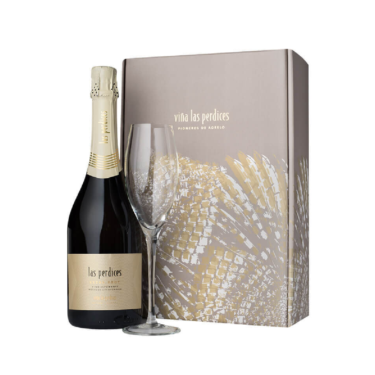 Las perdices Extra Brut + copa Las perdices Extra Brut + copa x 750 ml. - Imagen 1