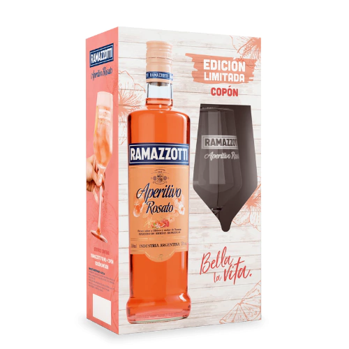 Ramazzotti Estuche + copa Ramazzotti Aperitivo Estuche 750ml + Copa - Imagen 1